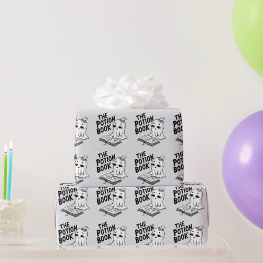 ハロウィーン用のポーション本 ラッピングペーパー (パーティーギフト)