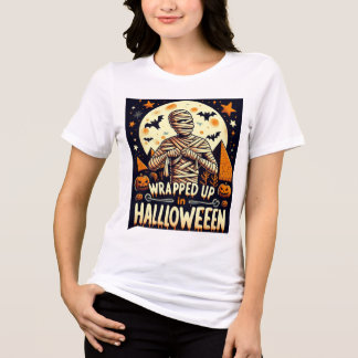 ハロウィーン用のミイラ解きシャツ トライブレンドＴシャツ