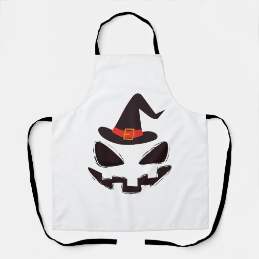 ハロウィーン用の魔女ハロウィンシャツ エプロン (正面)