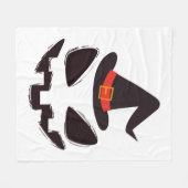 ハロウィーン用の魔女ハロウィンシャツ フリースブランケット (正面(横))