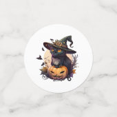 ハロウィーン用の魔猫 コンフェッティ (スモール正面)