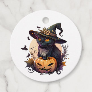 ハロウィーン用の魔猫 フェイバータグ