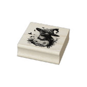 ハロウィーン用の魔猫 ラバースタンプ (スタンプ)