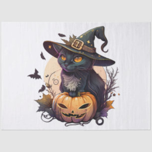 ハロウィーン用の魔猫 薄葉紙