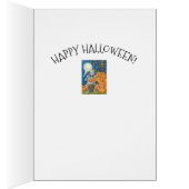 ハロウィーン用の黒猫カービングジャック骨格 (内側 (右))