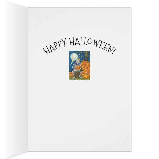 ハロウィーン用の黒猫カービングジャック骨格 (内側 (右))