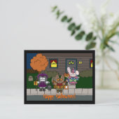 ハロウィーン用はがき ポストカード (スタンド正面)