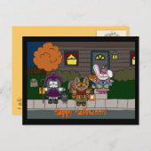 ハロウィーン用はがき ポストカード (正面/裏面)