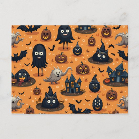 ハロウィーン用はがき ポストカード (正面)
