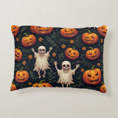 ハロウィーン用カボチャ幽霊 アクセントクッション (裏面)