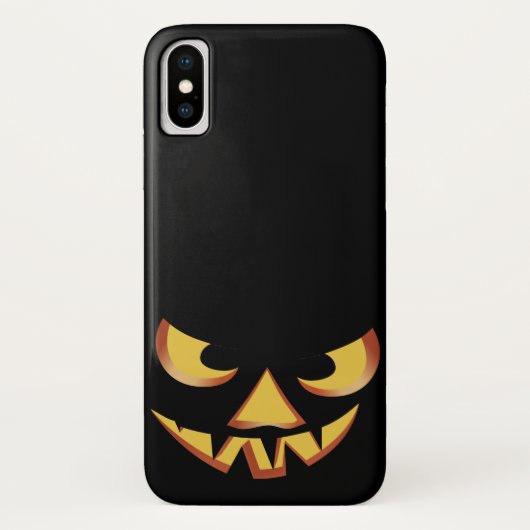 ハロウィーン用カボチャ顔3 Case-Mate iPhoneケース (裏面)