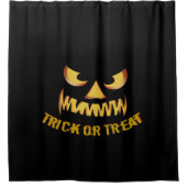 ハロウィーン用カボチャ顔 シャワーカーテン (正面)