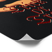 ハロウィーン用カボチャ顔 ポスター (角)