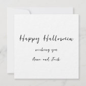 ハロウィーン用グリーティングカード (裏面)