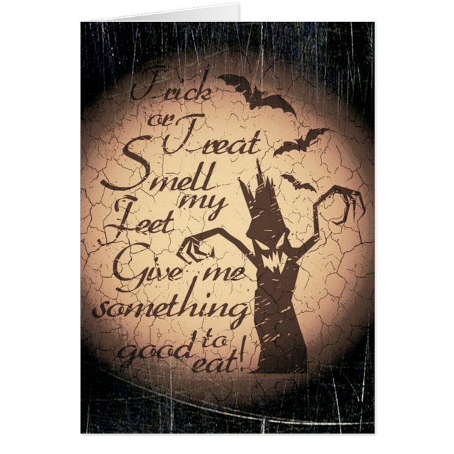 ハロウィーン用グリーティングカード (正面)