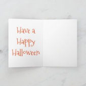 ハロウィーン用グリーティングカード/カボチャとフクロウ カード (内部)