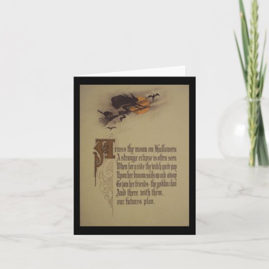 ハロウィーン用グリーティングカード カード (正面)