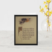 ハロウィーン用グリーティングカード カード (黄色い花)