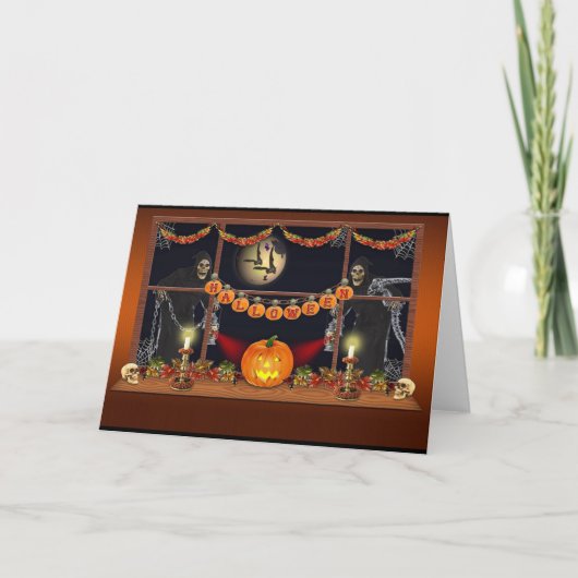 ハロウィーン用グリーティングカード カード (正面)