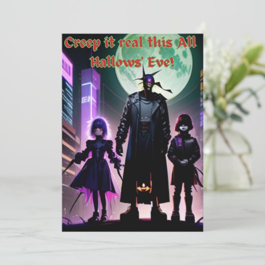 ハロウィーン用グリーティングカード シーズンカード (スタンド正面)