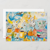 ハロウィーン用グリーティングカード シーズンカード (正面/裏面)