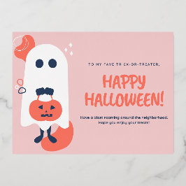 ハロウィーン用グリーティングカード 箔シーズンポストカード