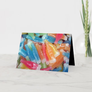 ハロウィーン用グリーティングカードL@@Kワックスボトルワックス カード