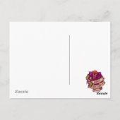 ハロウィーン用グリーンモンスターカード ポストカード (裏面)