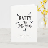 ハロウィーン用バティ カード (黄色い花)