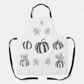 ハロウィーン用ブラックパンプキン エプロン (正面)