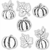 ハロウィーン用ブラックパンプキン シール (正面)