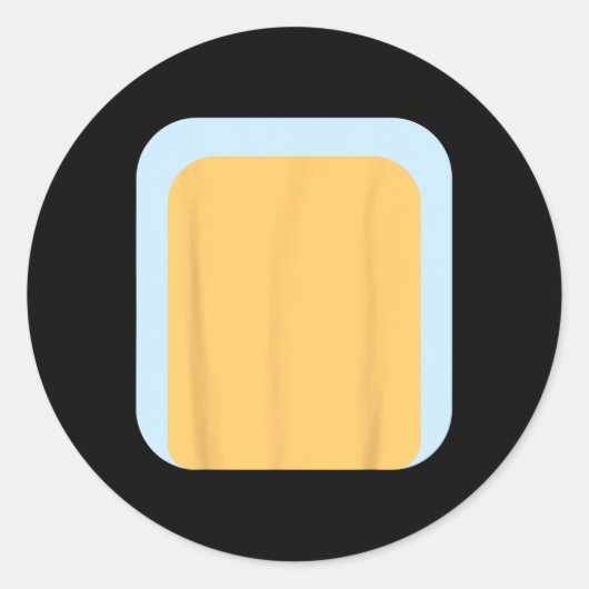 ハロウィーン用ブルーヒーラードッグパパファミリー衣装 ラウンドシール (正面)