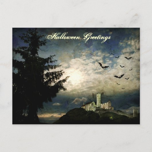 ハロウィーン用挨拶はがき ポストカード (正面)