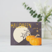 ハロウィーン用挨拶はがき ポストカード (スタンド正面)