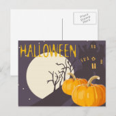 ハロウィーン用挨拶はがき ポストカード (正面/裏面)