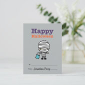 ハロウィーン用挨拶子供へはがき ポストカード (スタンド正面)