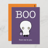 ハロウィーン用挨拶子供へはがき ポストカード (正面/裏面)