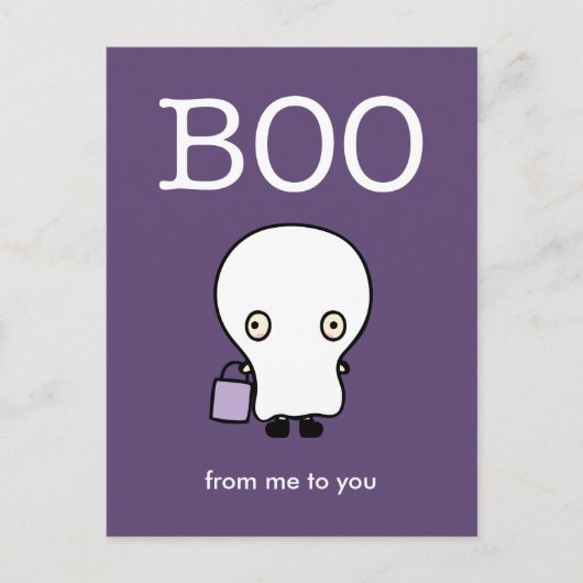ハロウィーン用挨拶子供へはがき ポストカード (正面)