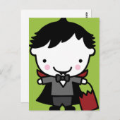 ハロウィーン用挨拶子供へはがき ポストカード (正面/裏面)