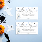 ハロウィーン男の子の赤ちゃんシャワーおむつラッフルカード エンクロージャーカード