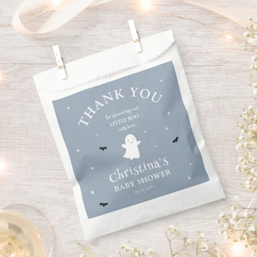 ハロウィーン男の赤ちゃんシャワーサンキュー フェイバーバッグ (クリップ留めされた状態)