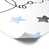 ハロウィーン男の赤ちゃん幽霊ベビーシャワー歓迎サイン ポスター (角)