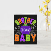 ハロウィーン男女キッズ醸造の兄弟 カード (黄色い花)