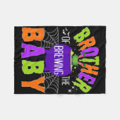 ハロウィーン男女キッズ醸造の兄弟 フリースブランケット (正面(横))