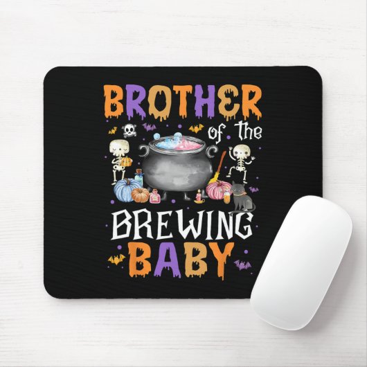ハロウィーン男女キッドによる醸造の兄弟 マウスパッド (マウス)