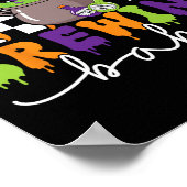 ハロウィーン男性女性子供による醸造の兄弟 ポスター (角)