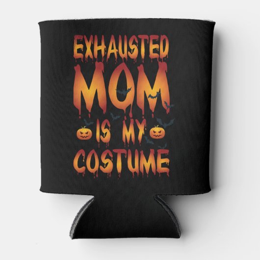 ハロウィーン疲れ果てた母は私の衣装 缶クーラー (正面)