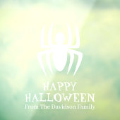 ハロウィーン白いクモカスタムの文字装飾 ウィンドウサイン (シート3)