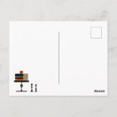 ハロウィーン白雪姫とケーキ葉書 ポストカード (裏面)