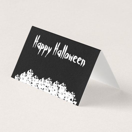 ハロウィーン白黒スカルカスタム杭 (正面)